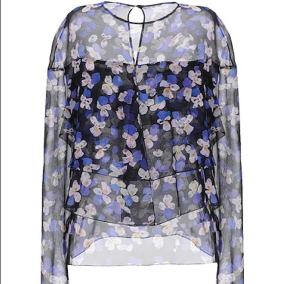 Philosophy Lorenzo Di Lorenzo Serafini Silk Floral Tiered Top Size 4 - Picture 2 of 16